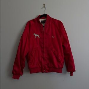 Vintage 1950s Red Satin Pla-Jac Jacket